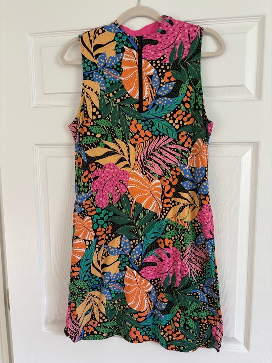 Tribal Dresses & Skirts - Tribal Multicolor Tropical Sleeveless Mini Dress - Pink, Orange, Green, Blue